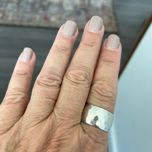 Hammered Sterling Silver Ring